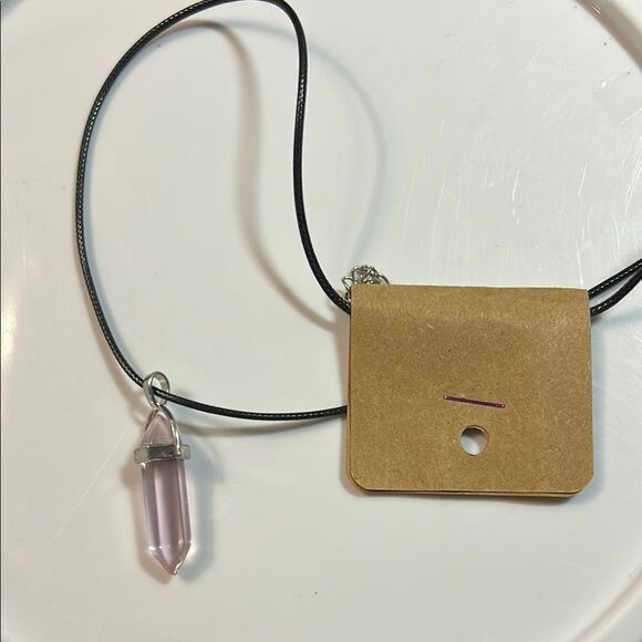 Jewelry - Pink Crystal Pendant Necklace